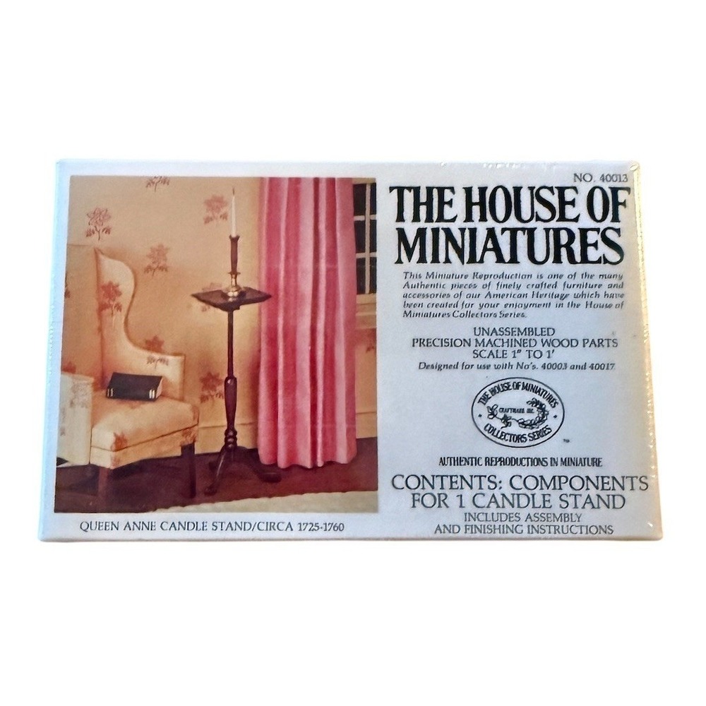 House of Miniatures‎ Queen Anne Candle Stand Dollhouse Kit 1:12 Scale Boxed